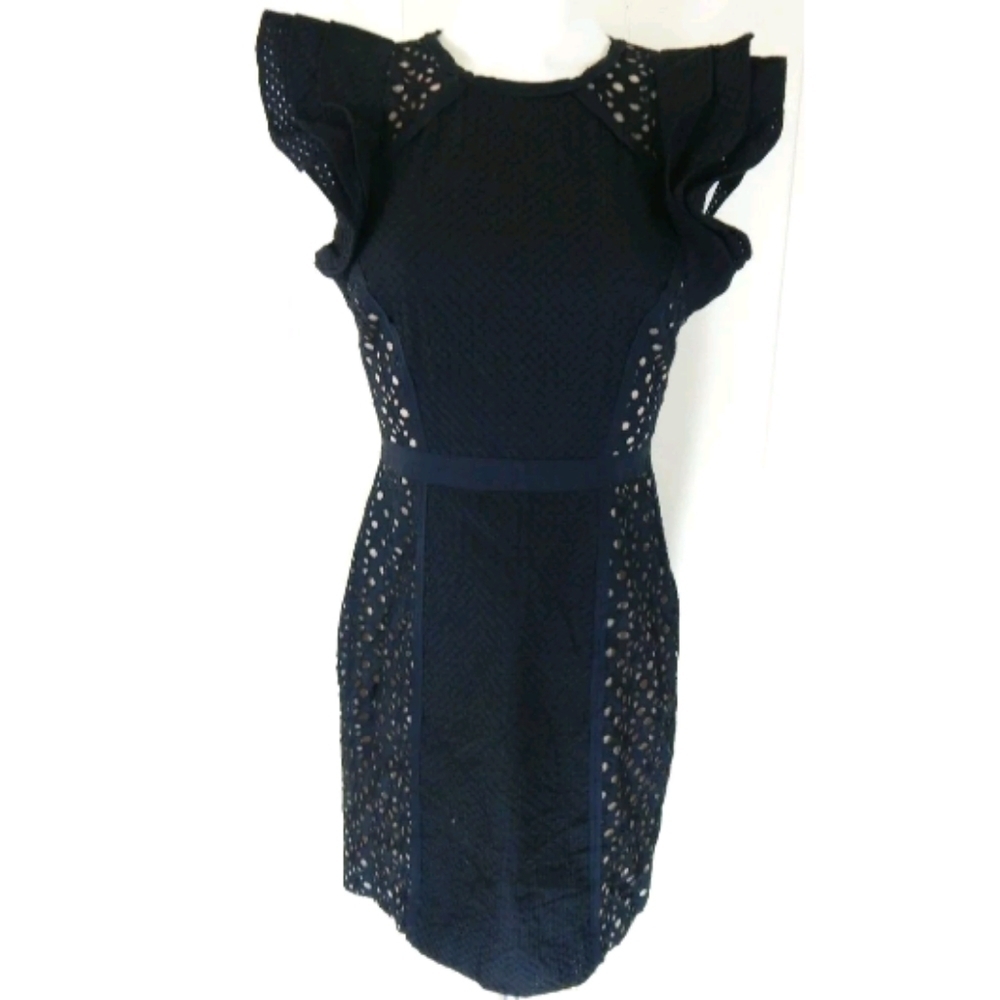 BCBG Max Azria Desirae Eyelet Sheath Dress